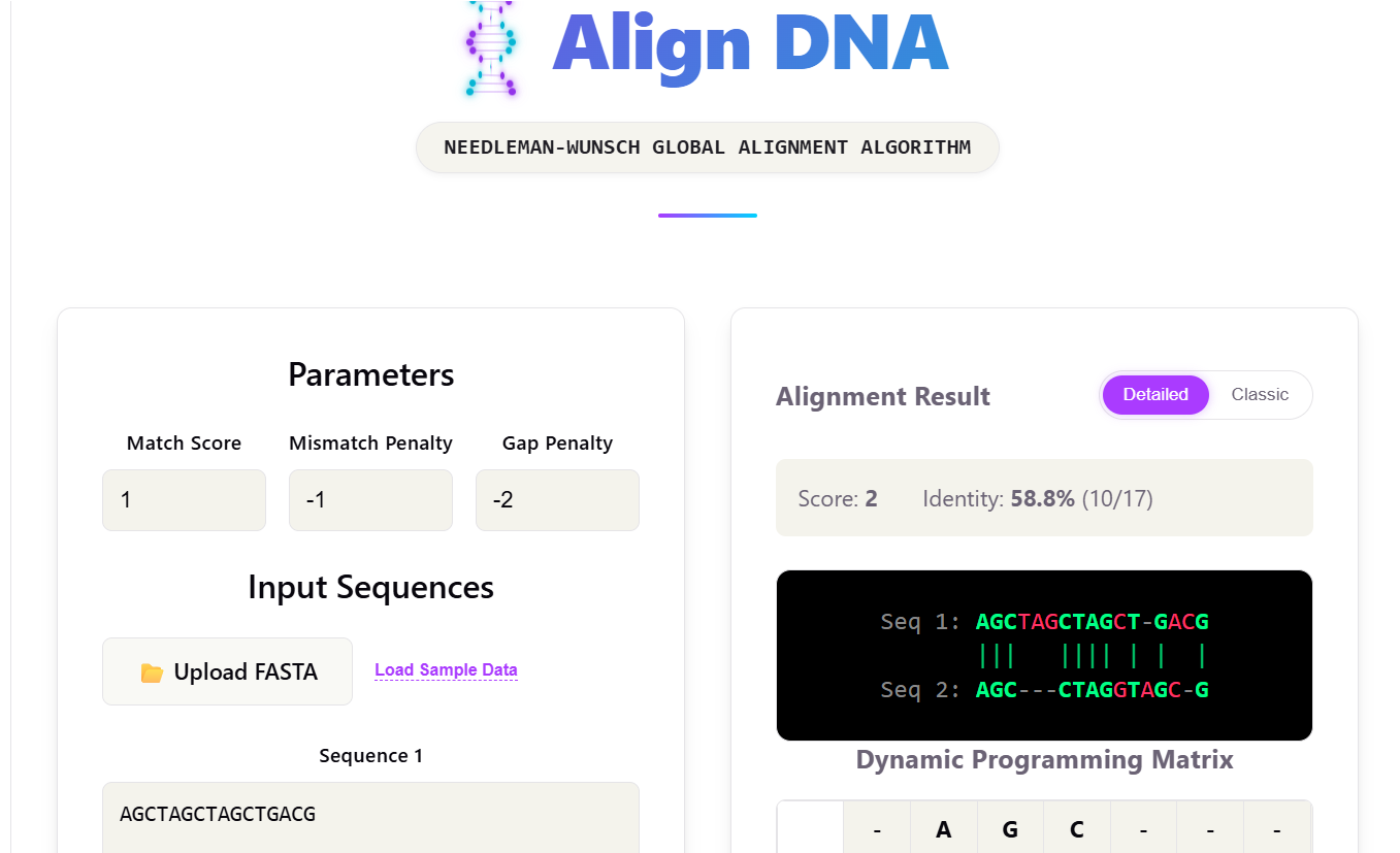 Align DNA